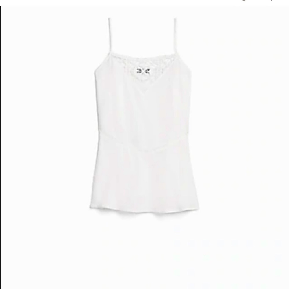 NWT Express white lace high-neck cami
